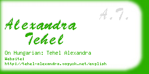 alexandra tehel business card